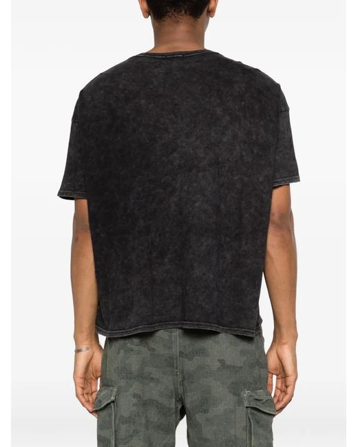 R13 Black Graphic T-Shirt for men
