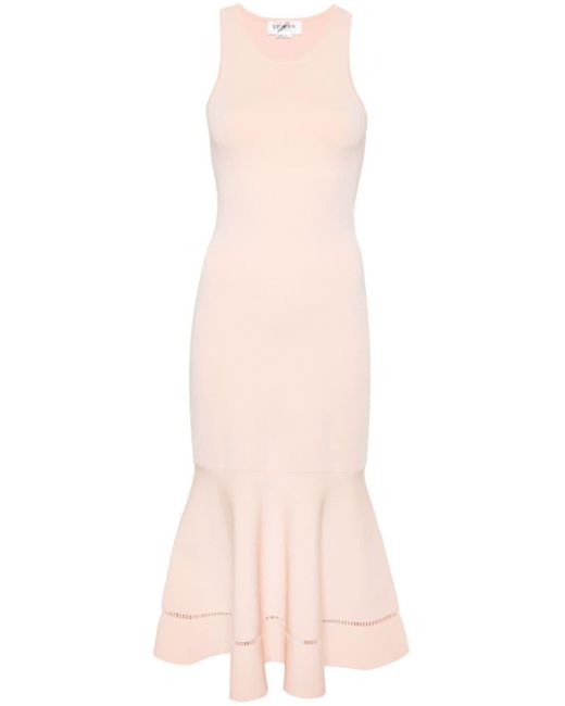 Victoria Beckham Mouwloze Maxi-jurk in het Pink
