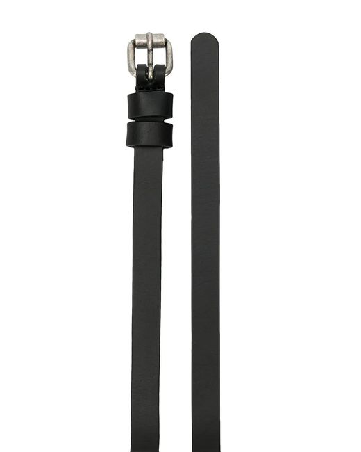 Aspesi Black Buckled Belt