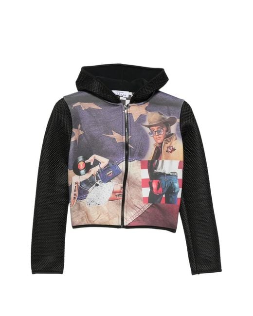 The Artistylist Black Graphic-Print Skirt
