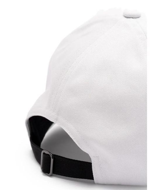 Gorra Con Parche Del Logo Moncler de color White