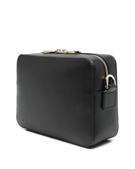 Aspinal Black Camera Crossbody Bag