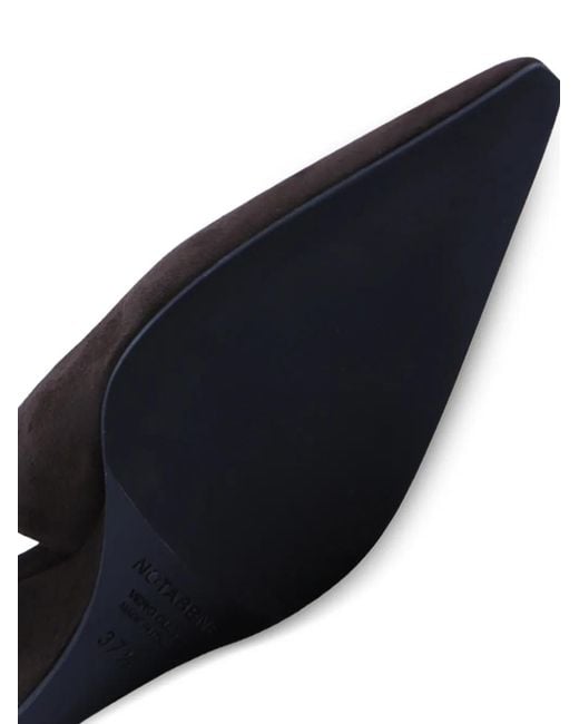 Notabene Black Elba 50 Wedge Sandals