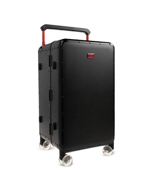 DIESEL Black Top Handle Suitcase