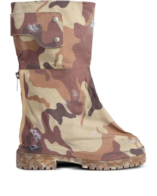 424 Brown Dragon Rider "Camo" Boots for men