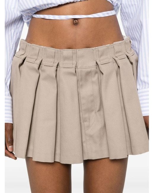 Alexander Wang Natural Minirock Mit Falten