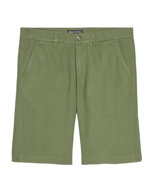 メンズ Marc O' Polo リネン ショートパンツ Green