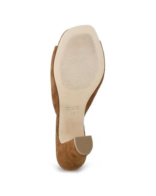 Julie Dee Brown Suede Block-Heel Sandals