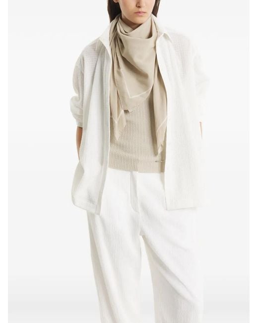 Maison Kitsuné Natural Écharpe Poetic Script