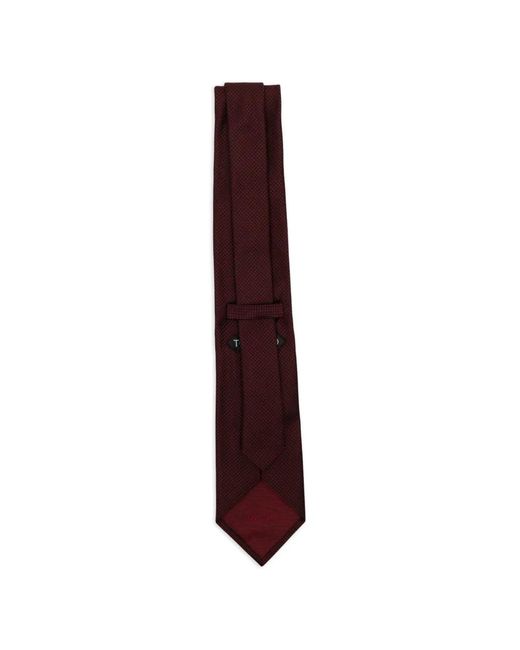 Tom Ford Purple Houndstooth-Pattern Silk Tie for men