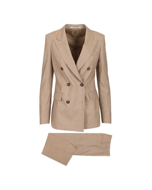 Tagliatore Natural Double-Breasted Paris Wool Suit
