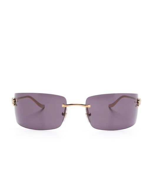 Cartier Purple Panthère Sunglasses