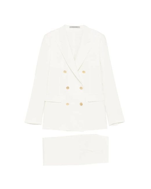 Tagliatore White Doppelreihiger Anzug