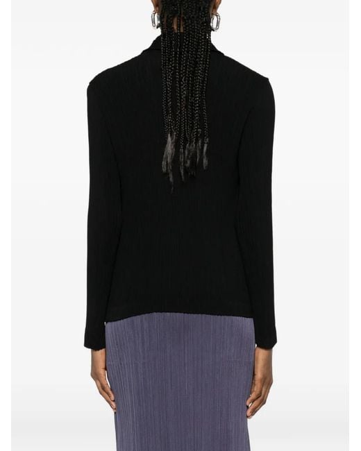 Issey Miyake Black Single-Breasted Jacket