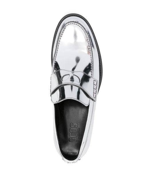 Gcds White Wirdo Reflective-Effect Loafers