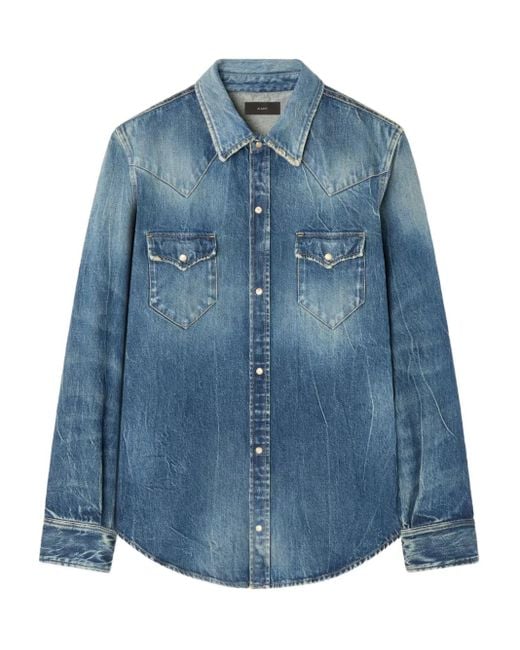 Alanui Blue Denim Shirt for men