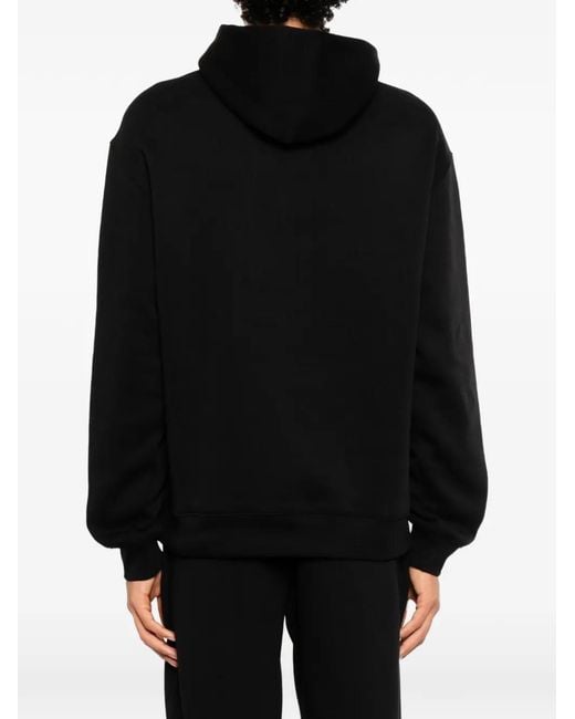 Melt Black Kangaroo-Pocket Hoodie for men