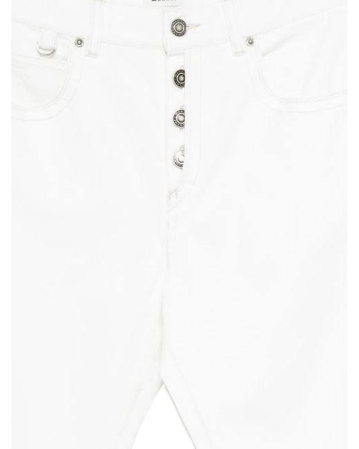 Isabel Marant White Button-Fly Jeans for men