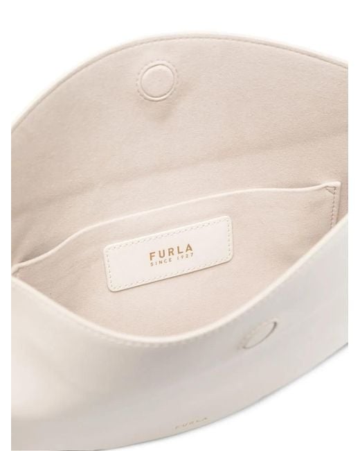 Furla White S Moonstone Adjustable-Strap Tote Bag