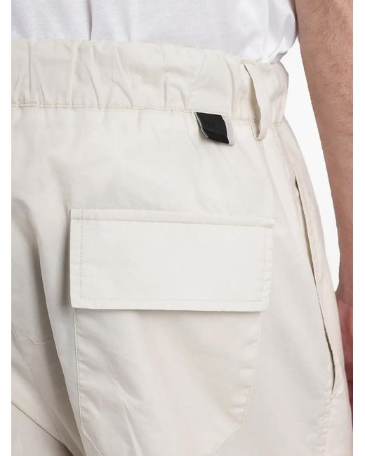 Low Brand White Drawstring-Waist Tapered Trousers for men
