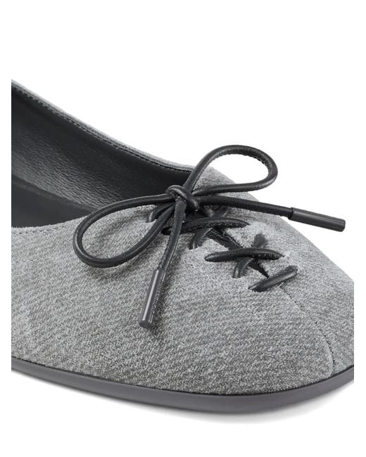 Jimmy Choo White Scarlett Bow-Detail Ballet Flats