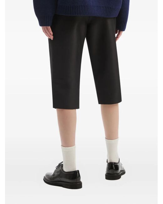 ShuShu/Tong Black Side-Split Shorts