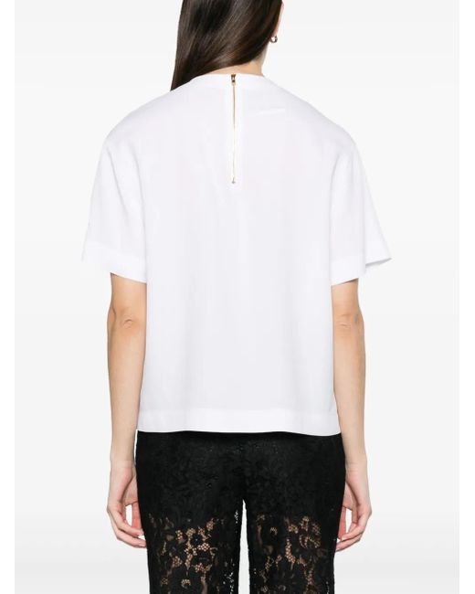 Moschino White Blouse With Print