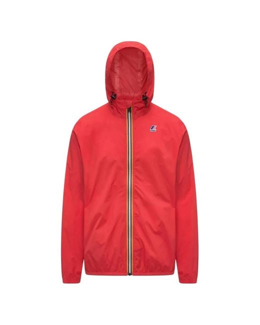 K-Way Red Le Vrai 4.0 Claude Zip-Up Jacket for men