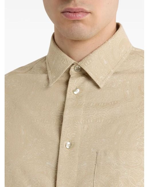 Etro Natural Paisley-Motif Shirt for men