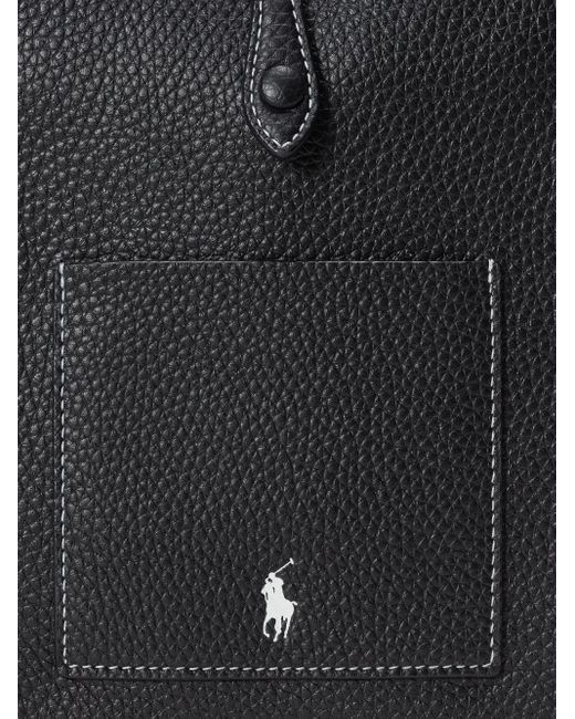 Polo Ralph Lauren Black Polo Play Leather Cross Body Bag