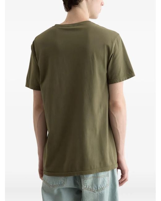 Noah NYC Green Core-Logo T-Shirt for men