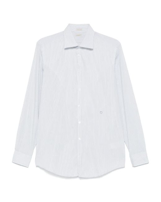 Massimo Alba White Genova Shirt for men