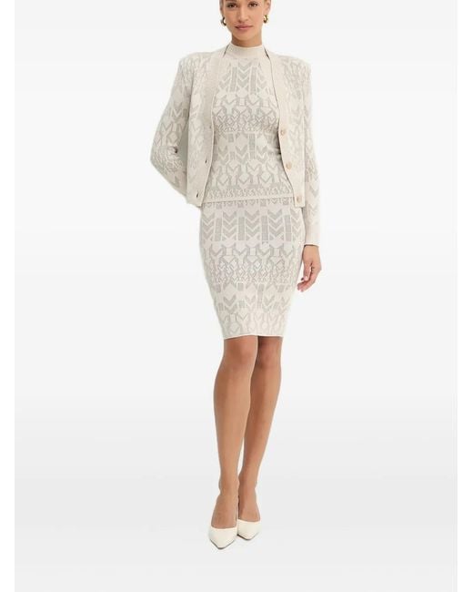 MARCIANO BY GUESS White Button Patterned Cardigan