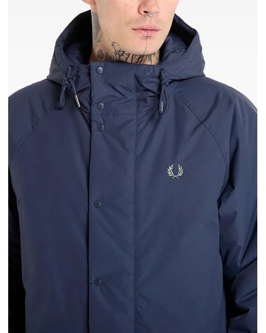 Fred Perry Blue Padded Jacket for men