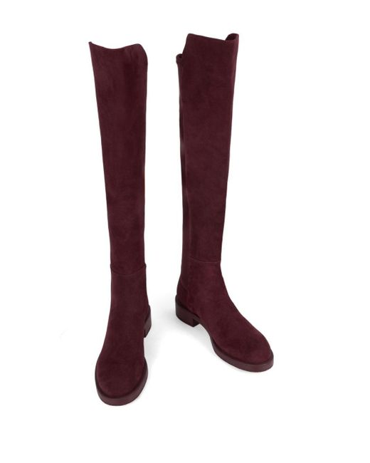 Stuart Weitzman 40Mm 5050 Bold Boots in Red Lyst UK