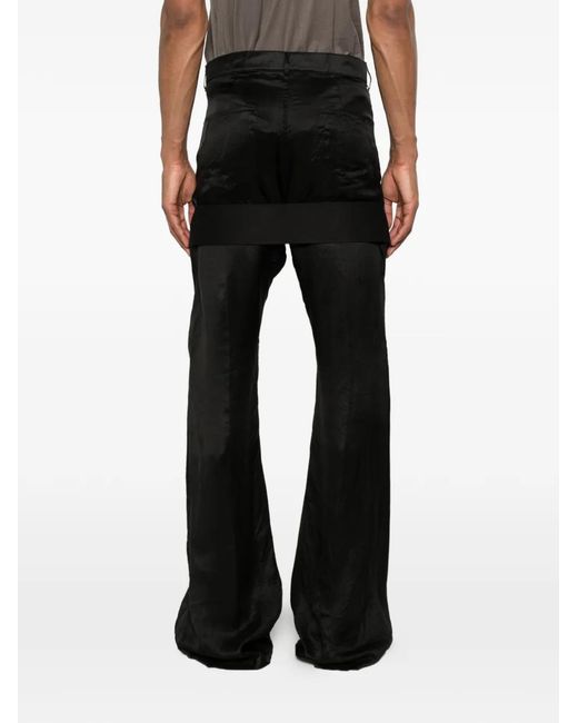Rick Owens Black Megastrapped Bib Pants for men