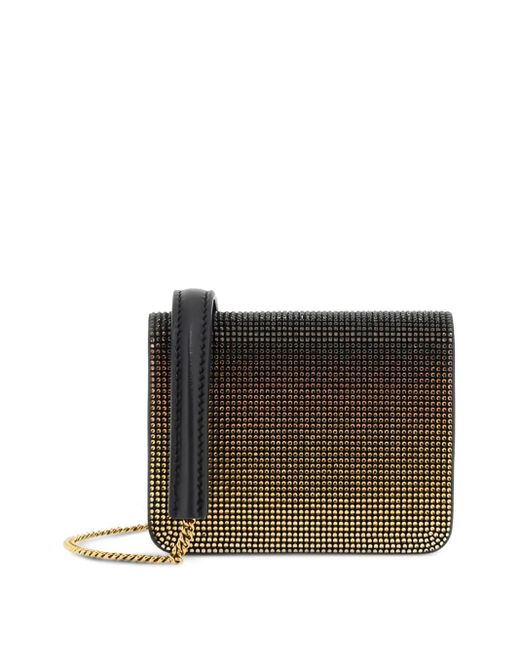 Roberto Cavalli Metallic Tiger-Embellished Chain Crossbody Bag