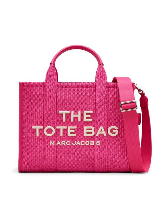 Borsa tote The Woven Medium di Marc Jacobs in Pink