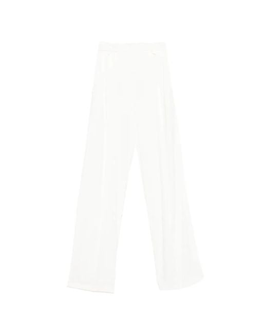 Elisabetta Franchi White Trousers