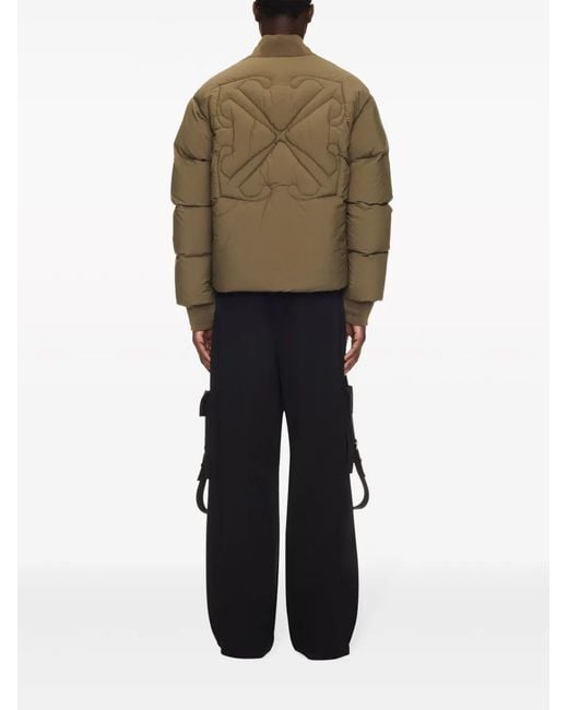 Off-White c/o Virgil Abloh Green Arrow Puffer Jacket for men