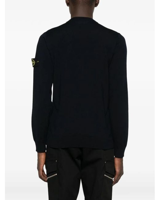 Maglione Girocollo 5100071 di Stone Island in Black da Uomo