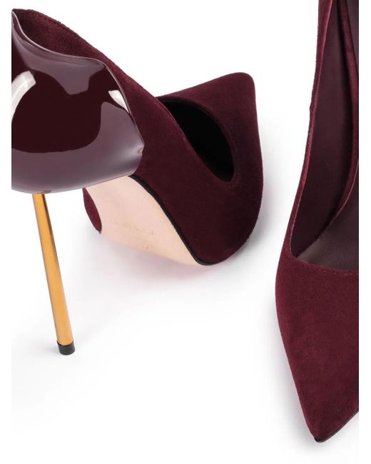 Le Silla Purple Petalo 120Mm Leather Pumps