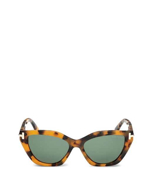 Tom Ford Green Cat-Eye Sunglasses