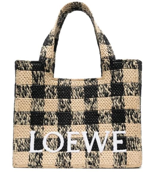 Loewe Metallic Große Font Tote Bag