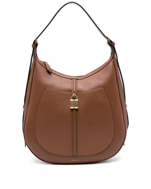 DeMellier London Siena Kleine Schoudertas Met Hangslot in het Brown