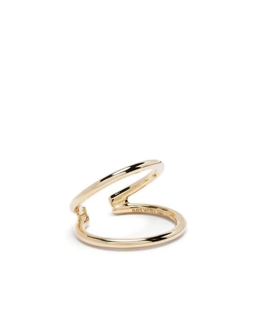 We by WHITEbIRD Metallic 14Kt Double Ear Cuff