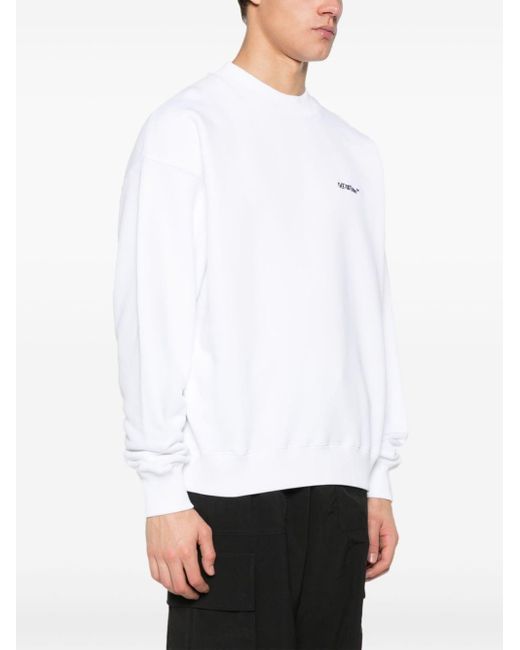 Off-White c/o Virgil Abloh White Cam Arrows Organic-cotton Sweatshirt for men