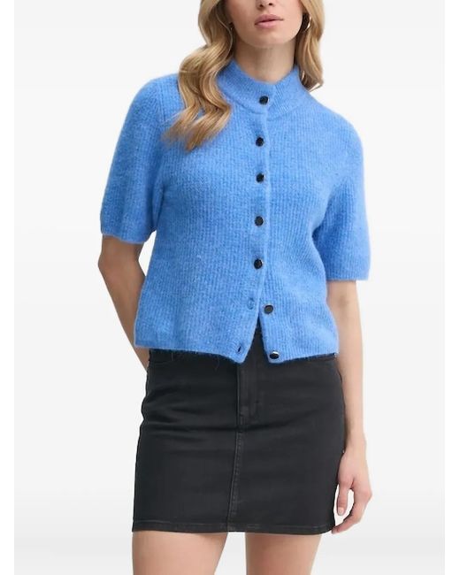 Cardigan A Maniche Corte di Gestuz in Blue
