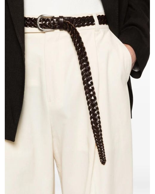 Studio Nicholson White Pantalon À Design Plissé for men