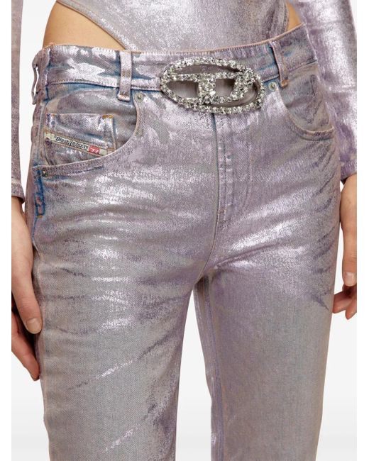 DIESEL Gray 1989 D-Mine Straight-Leg Jeans